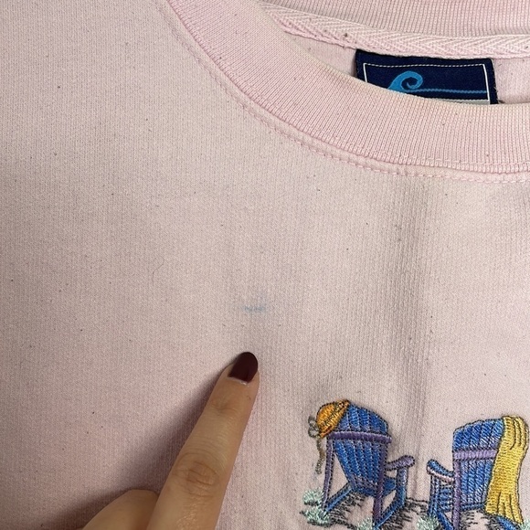 𝅺VINTAGE Pacific & Co. Ogunquit embroidered sweatshirt - Picture 5 of 10